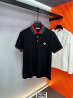 Gucc古奇 2025春夏新款经典翻领字母刺绣polo衫 胸前Logo原版精密刺绣 ,原版开模 面料选用六角珠地棉棉料 随意机洗 不起球 不变形 宽松版型 ,上