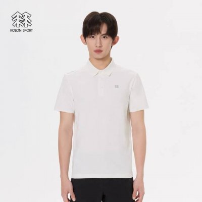 Kolon Sport可隆专柜新款 男款翻领短袖速干polo运动休闲户外吸湿短袖，夏Upf90+防晒抗菌上衣.Kl后字母翻领短袖，这款短袖polo主打功能性与舒