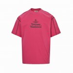 vivienne Westwood 西太后 25Ss Logo图案印花明线短袖 面料采用高克重260G重精梳棉，定制1:1螺纹，面料舒适亲肤无异感， 整件衣服搭