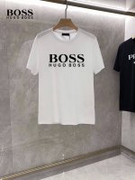 Boss 2025最新男士高端好货，胸前字母徽标印花图案增添活力感！最经典一目了然的干净与纯粹的结合.必入款推荐！选用双股丝光面料制成 纹理清晰，尽显高端奢华品