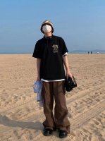 100 Stussy 斯图西Legacy联名限定冲浪情侣款短袖T！宽松版型！ 采用230克精梳凯迪纯棉爽滑面料！无敌质感！高端面料无任何缺点！ 进口印花浆料！绝