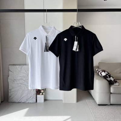 descente迪桑特Training男士夏季款短袖户外运动休闲翻领Polo衫 进口速干精梳珠地面料亲肤舒爽，不粘身不黏腻！排汗吸湿！这款迪家的Polo衫，遵循