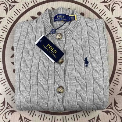 2230# Ralph Lauren拉夫劳伦加厚针织开衫 腈纶材质 灰色 咖色 奶杏色 三个颜色 S M L Xl Xxl 5个尺码