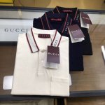 专柜新品P290 【Gu.Ci...】S-Xl 2025春夏新品 时尚Polo/翻领短袖 高级定制百搭款式 任何人都可以轻松驾驭 面料全订制工艺 胸前奢华经典品