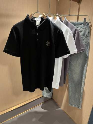 bc-Brunello Cucineli 2025春夏新款男士短袖Polo衫，众多明星都爱穿的时尚百搭单品！胸前Logo刺绣超级好看,喜欢经典简约的朋友,一定不