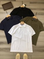 Tommy Hilfiger 丨 四色汤米 25年春夏新款 Th字母Logo压花 小旗标刺绣 男款商务休闲翻领polo衫. 颜色：白色 黑色 藏青 军绿. 材质