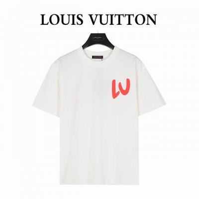 louis Vuitton 路易威登 25Ss 彩虹Logo立体发泡印花短袖T恤 购入原版开模打造，全套定制辅料，所有细节完美还原 定织定染260G纯棉双纱紧密