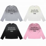 Ac01 薄款防晒 一年四季可穿 24Ss Acne Studios 1996经典破坏纪念庸散风松弛感长袖防晒打底T恤 定织160克竹节棉面料 整件衣服的面料