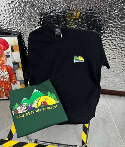 kolon Sport 可隆Jeon Handful插画师联名25夏季新款印花休闲宽松情侣款 短袖T恤Dt1043 细节:版本一比一复刻，吊牌 领标 水洗。 面