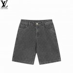 louis Vuitton 路易威登25Ss 暗纹老花满印提花牛仔短裤 原版开发斜纹全棉提花丹宁牛仔材质，提花图型大小间距相同，图形宽窄一致，质感十足。红外线激