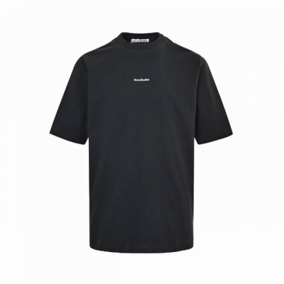 Acne Studios 经典徽标印花短袖 -四针六线工艺+320G超高克重面料 定织定染320G超高克重面料12支纱线织成，硬挺粗矿久洗不变形，前胸Ac小标