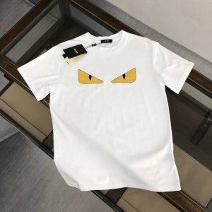 款号：G2171 Fendi 芬迪 2025夏季新款圆领短袖T恤！ - 260G双纱纯棉顶级面料 手感柔软 百分百纯棉独家出货 定染硫化黑无尘处理面料 -面料：