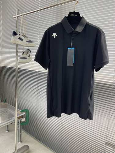 迪桑特 综训运动健身Tough透气排汗男士短袖Polo左下角品牌字母Logo 进口精梳珠地棉面料亲肤舒爽，不粘身不黏腻！排汗吸湿！这款迪家的Polo衫，遵循并致