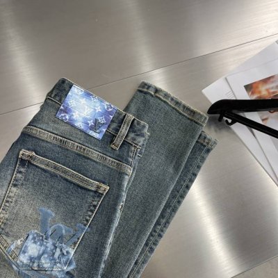 驴牌 25新款牛仔裤 原色牛仔 时尚百搭 定制五金后口袋印花品牌创意晕染标识图案 潮流时尚单品 码数：29-38 37