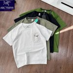 arcteryx 始祖鸟轻量化短袖 高弹格鲁网 黑 绿 灰军绿 灰杏 尺码M到5Xl 新款面料 网格透气 细长纤维 具有良好的吸湿透气性能 久穿不粘腻 保证身体