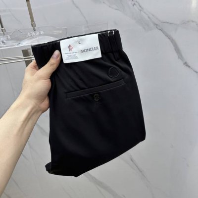 P270 Moncler 蒙口 2025初夏新款原单经典休闲西裤松紧休闲裤 小直筒裤型 超级有范，原单定制洗水 极品超级耐看 原版五金辅料开模！三标齐全 久洗不