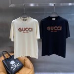 古家 Guccit恤 简约大气，正面彩色的“Gucci”字样超亮眼，整体设计既经典又充满时尚感。面料舒适亲肤，版型宽松S Xxl 隔天
