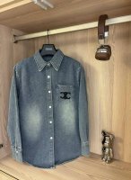 款号:Dc 05# celine赛琳凯旋门渐变色牛仔衬衫外套 celine赛琳牛仔外套幂式绝杀慵懒风穿搭 一级遮肉 Oversize版型 这个水洗颜色好看到心坎