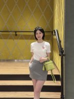 gucc* 25Ss春夏新款 圆领刺绣爱心短袖T恤丨独家Yb开发！高版出品！修身T恤裁剪 凸显品牌格调 采用克重纯棉制成 略带有弹力 呈现显瘦视觉效果 胸前单侧