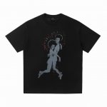 Vt2566 复古美式短袖T 颜色：黑色 码数:S-Xl