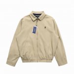 顶级复刻版本] 品名: Ralph Lauren 拉夫劳伦 新款美式经典翻领老干部复古夹克外套 尺码：S-Xl 颜色：黑色 咖啡色 卡其色 原版吊牌水洗标+ 电