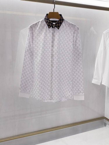 新品 L路易*家族男士最新印花长袖衬衫系列，香港洋行渠道货，重磅高端臻品，25年春夏新品，高奢品鉴白金级产物！独家售卖！！ 极符L家美学基调的一款衬衫衫，经典标