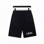 实拍细节图+尺码表 Loewe罗意威 24Ss进口机器高密度刺绣字母Logo皮章拼接 五分裤 特别手感、超级质感 舒适柔软透气 休闲宽松版型 潮流男女同款 颜色