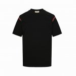 Gucci 古驰 24Ss 红绿织带刺绣小标短袖 定制原版织带 区别实拍细节可见 无敌百搭 可以穿很久的经典款 面料采用280克重精梳棉，定制32支1*1螺纹，