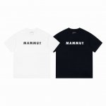 P100 高品质 猛犸象 Mammut 简单款 夏季圆领印花经典字母 款号：B17 面料：定制冰感爽滑棉 码数：S-2Xl 颜色：黑白两色