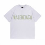细节图 顶级版本.官网品质 #Balenciga巴黎##巴黎24Ss胶带系列印花水洗做旧短袖#官方原版一比一完美复刻 面料采用260G巴黎专用双纱高克重1比1双