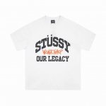 stussy斯图西美式潮牌Logo徽标印花宽松版型短袖T恤 6950 属于Ss24 Thermal Stock Tee夏季系列 stussy于1980年由Sha