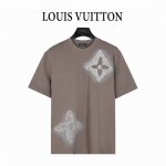 louis Vuitton 路易威登 25Ss 铅笔手绘大Logo老花刺绣短袖T恤 25年最新科德宝刺绣工艺 整衣档次十足 贵气不失格调 原版面料 官方同款 定