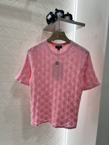 chane*新品 镂空针织上衣
