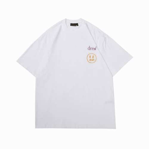 Y08 Drew 笑脸刺绣短袖T恤 码数：S-Xl 颜色： 黑 白