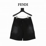 fendi 芬迪 小怪兽眼睛刺绣水洗短裤 面料采用定制面料 订染颜色后整蚀毛处理 对照原版做丝滑超柔处理 布面肌理股线清晰明显 垂感一级棒 做工精致都到达外贸出