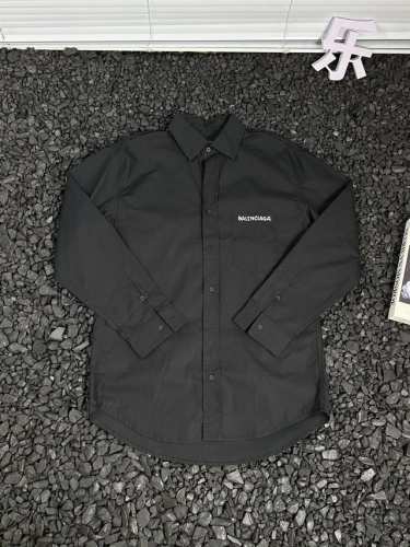 纯原臻品 顶级原版复刻 - 巴黎世家 男女同款25Ss 阴影残缺字母印花长袖休闲舒适吸汗透气长袖衬衫 男女同款 - 还在为每天穿什么而烦恼？巴黎世家Blcg 2