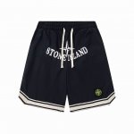 上新 款号 G032 stone Island石头岛新款字母刺绣Logo织带短裤情侣款五分裤 1采用高精度酷丝绵精梳面料 清爽丝滑透气 告别厚重感 上身超级有型