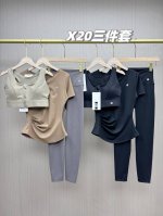 套 原单力荐 比价绕道 双面真裸感 Lululemon全场景适用 运动瑜伽三件套 双面客供Nulu云感面料 100%原单客供Lulu家面料 全氨纶+锦纶 不含一