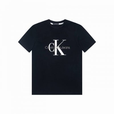 上新 款号B55 顶级天花板 Ck 25Ss Calvin Klein Jeans情侣男女同款圆领胸前大Logo短袖休闲印花T恤四色齐发 永不过时-经典永存四色