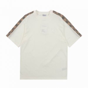 burberry 巴宝莉 格纹织带拼接短袖 尺码：Xs-L