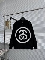 180 Stussy Fw23 大圆圈翻领夹克棒球服外套斯图西秋冬第一王炸 美系街头 Vaesity Jacket 纪念款 绝对的黑马款最新发售 ，版型超级好