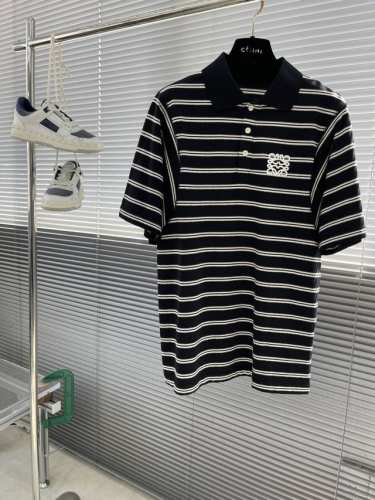 Loew 2025春夏新款高品质条纹polo 休闲经典刺绣Logo 进口面料 上身舒服 尺码：M-Xxl