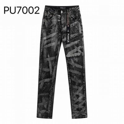 编号pu7002 purple Brand修身小脚弹力牛仔裤