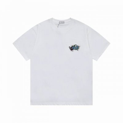 Dior 上新 Dior新款T上货 标志印花图案 后幅反标设计 1:1高品质 百分百纯棉洗水处理 布料精梳紧密赛络纺 不缩水不变形 更舒适柔软 高克重手感更好