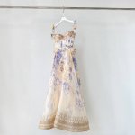 款号：25015 成分：55% Linen 45% Silk 尺寸：0 1 2 3 胸围 腰围 长 Bust Waist Long 0 82 66 118 1