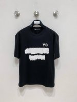 市场有仿版认准工艺和面料 25Ssy3家纯棉最新面料 最高版本 胸前字母Y3印花植绒工艺经典标识图案Logo时尚简约潮流短袖，最顶级的品质专柜原单短袖，顶级制作