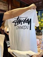 1130款斯图西Stussy高品质短袖，成都限定。260克双纱面料，现货可报，宽松版型，最大穿到220斤都行，码数Mlxlxxl，颜色：黑色，白色，藏青色，灰色