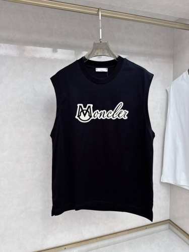 直 品牌 Moncler蒙口 2025夏季新品背心T袖 经典简约款式 任何人都可以轻松驾驶 进口定制丝光棉面料 手软舒适有型 吸汗透气 ，胸前经典品牌字母Log