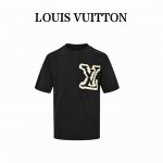 本地自取160 louis Vuitton/路易威登 23Ss 云朵老花大字母发泡短袖 面料采用230克重精梳棉，定制32支1*1螺纹，成衣两遍水洗处，面料舒适