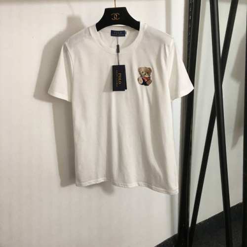 p120款号20248328 Polo Ralph Lauren 拉夫.劳伦新款 可爱领带坐姿小熊刺绣徽章纯棉短袖T恤，白色，红色，黑色，Sml，【M码；肩宽4